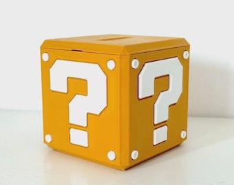 Super Mario Piggy Bank - 3D Printed Money Box - Video Game Ornament
