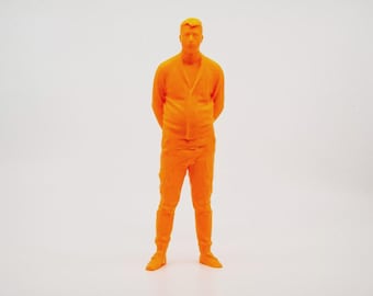 Umarell 3D "Young" Figurine in Various Colors – Elderly Figure "Looking"