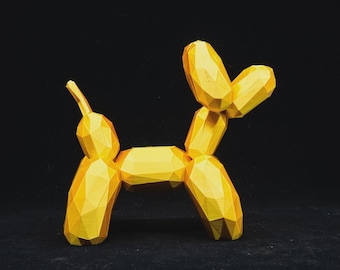 Balloon Dog - 3D Print - Lowpoly - Art - Ornament