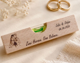 Wedding spirit level, wedding gift, wedding, wedding blessing, wedding present, wedding gift with house blessing, wedding favor