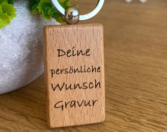 Schlüsselanhänger mit Wunschgravur Personalisiert Geschenkidee Wunschtext persönliche Nachricht Schmuck Geburtstag Muttertag Vatertag