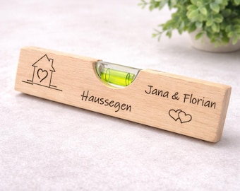 House blessing spirit level, housewarming gift, topping-out ceremony gift, wedding gift, house blessing, wedding present, anniversary