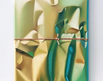 Hyperrealistic Package Oil Painting, Original Oil on Canvas, Photorealistic Contemporary Fine Art
