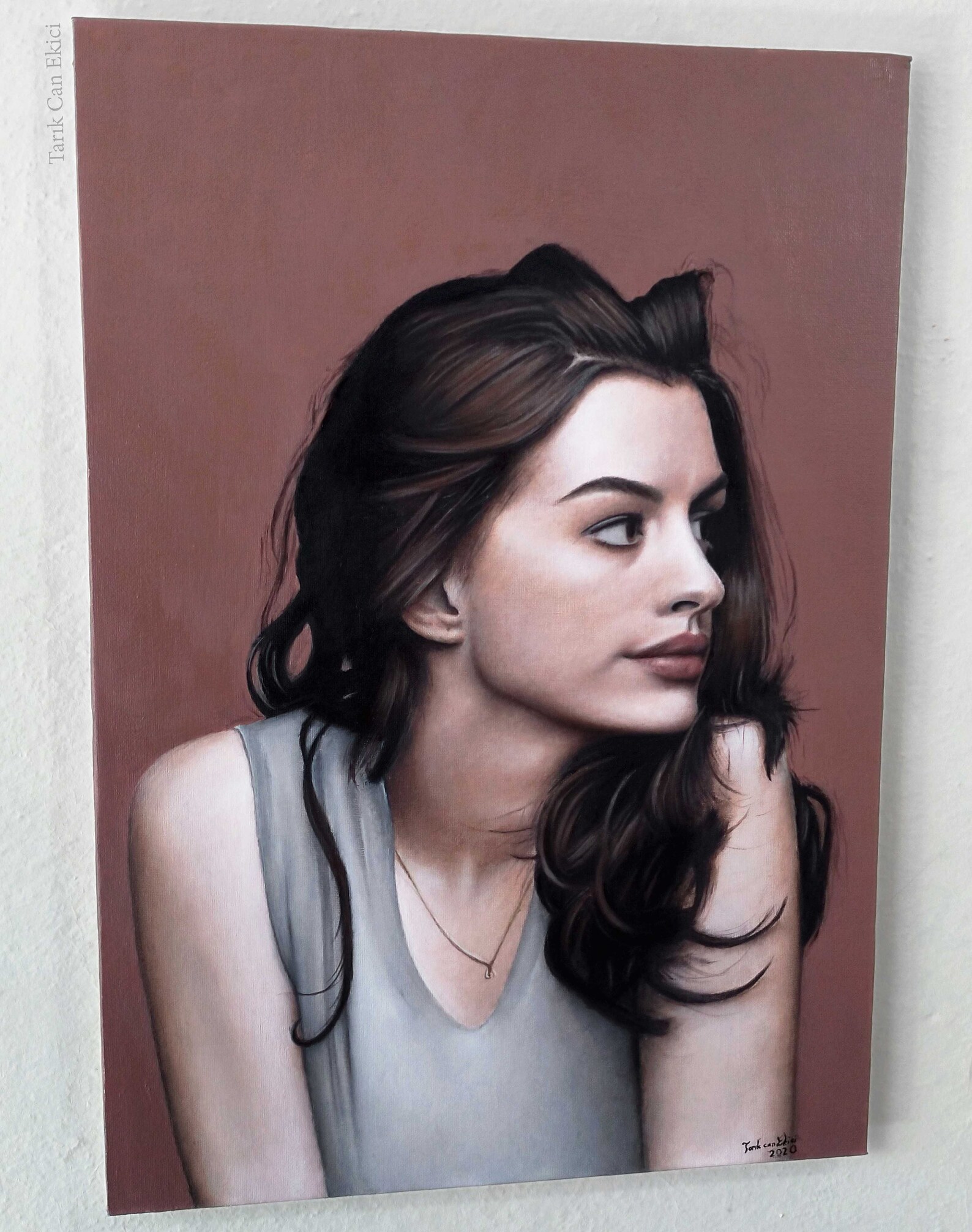 custom portrait painting from photo near me