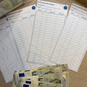 Balance tracker (bundle of 5pcs)