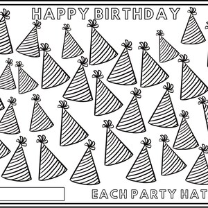 Happy birthday savings tracker (printable)