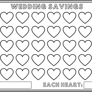 Wedding savings tracker