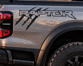 Ranger Raptor Claw Decals, Truck Bedside Vinyl Stickers (2 Pcs)