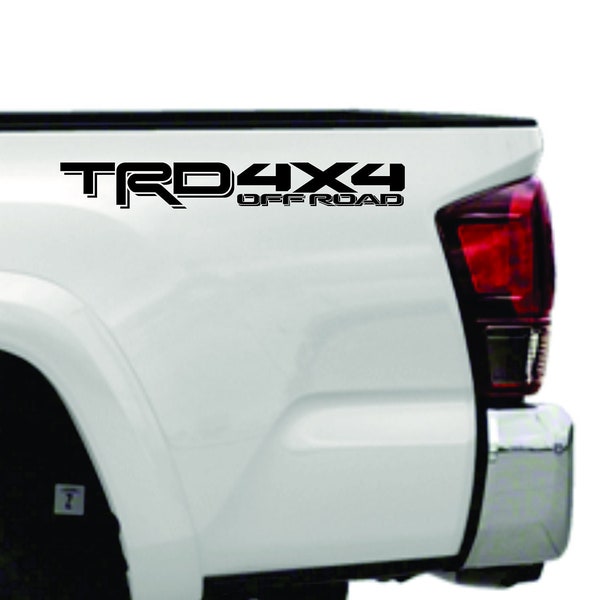 TRD Off Road, TRD 4X4,Toyota Tacoma, Tundra, Decals, Stickers, Bedsides Decal Sticker, Truck bedside decals set of 2