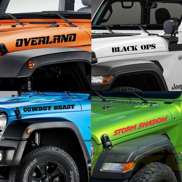 Jeep Hood Decal - Etsy