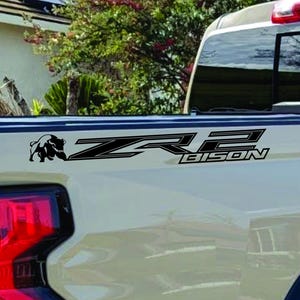 Chevy Colorado ZR2 Bison Bedside Decal – Vinyl Side Graphic Kit for Chevrolet Colorado 2019-2025 – Multiple Colors Available