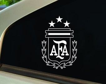 AFA Sticker Decal, Bandera de football Argentina, Argentina National Football Team Decal, Argentina Campeón, Escudo de Futbol Argentino
