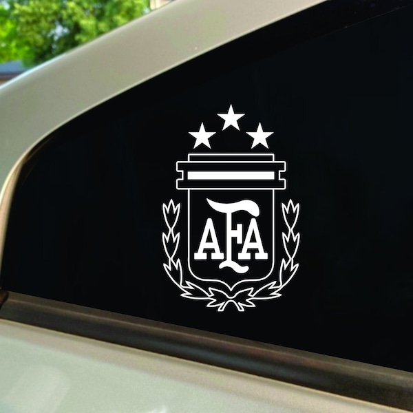 AFA Sticker Decal, Bandera de football Argentina, Argentina National Football Team Decal, Argentina Campeón, Escudo de Futbol Argentino