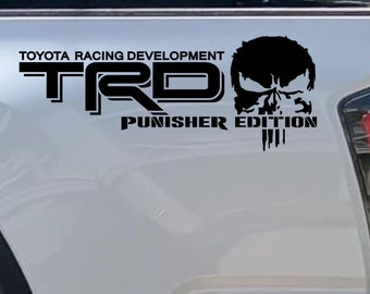 TRD OFF ROAD Punisher Skull Decal Set - Toyota Tacoma, Tundra