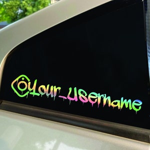 Instagram Decal/ Personalized Instagram Decal Sticker/ Car Decal/ Car Sticker/ Gifts for Him/ Custom Decal/ Windows Decal, Instagram Sticker