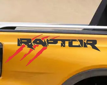 Ranger Raptor  Claws Decals Sticker Bedside fit Ford F150 Ford Ranger Truck Decal sticker Graphic Vinyl 2Pcs