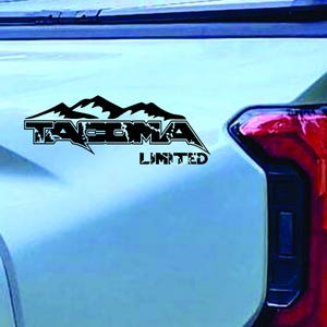 2x Toyota Tacoma Limited 2024–2025 4th Gen Decal – Custom Vinyl Sticker for Truck Bed, Window & Rocker Panel | Off-Road Pickup Graphics