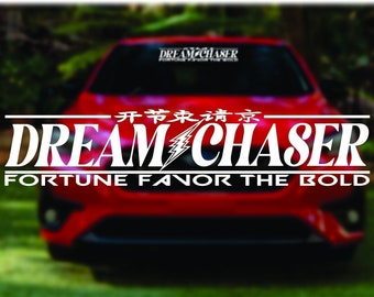 thumbnail image 2 of Dream Chaser Sticker 8" X 2.46" – JDM Vinyl Decal, Stance, Drift, Cambergang 2 of 4