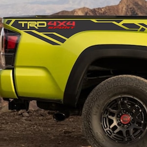 TRD 4x4 Sport Tacoma Decal Bedside Toyota Truck Vinyl Stickers Stripe Decal for Toyota Tacoma Sport Limited Off Road Trail(2 pieces)
