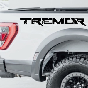 Tremor Bedside Truck Decal, F150 decal Ford Ranger Vinyl Decal Pick up Truck Decal (2 Pieces) Stickers
