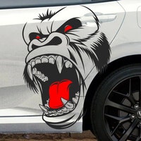 Chimp Monkey Chimpanzee Ape Animal Car Truck Van Vinyl Decal Sticker - Etsy