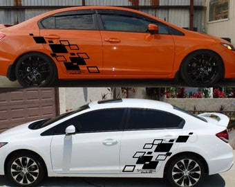 Set of Two Honda Civic Side Stickers Graphics Racing Sport - Etsy