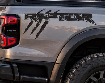 Ranger Raptor  Claws Decals Sticker Bedside fit Ford F150 Ford Ranger Truck Decal sticker Graphic Vinyl 2Pcs
