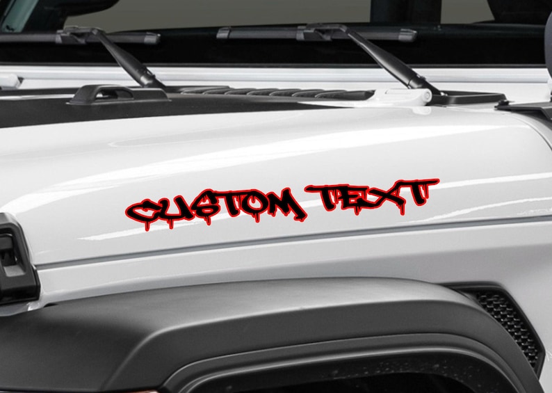 Custom Hood Lettering 22