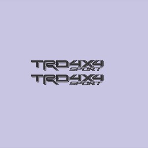 2-Piece TRD 4x4 Sport Decal Set – 2016-2020 Tacoma Tundra – Red & Black – Gloss Vinyl