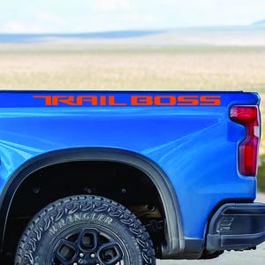 Trail Boss Bedside Decal Set (2 pcs) – Fits Chevy Silverado | Multiple Color Options