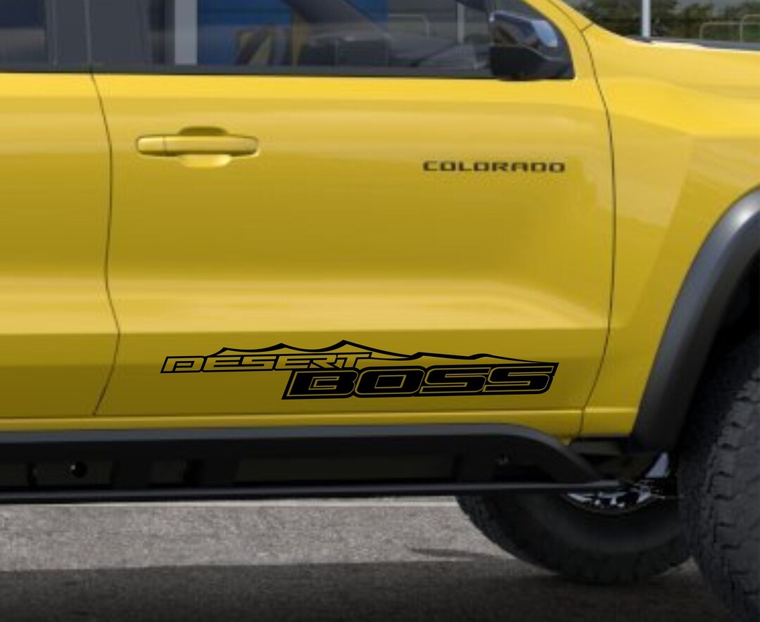 2023 Chevy Colorado Desert Boss Rocker Panel Door Decal Set of Two, off