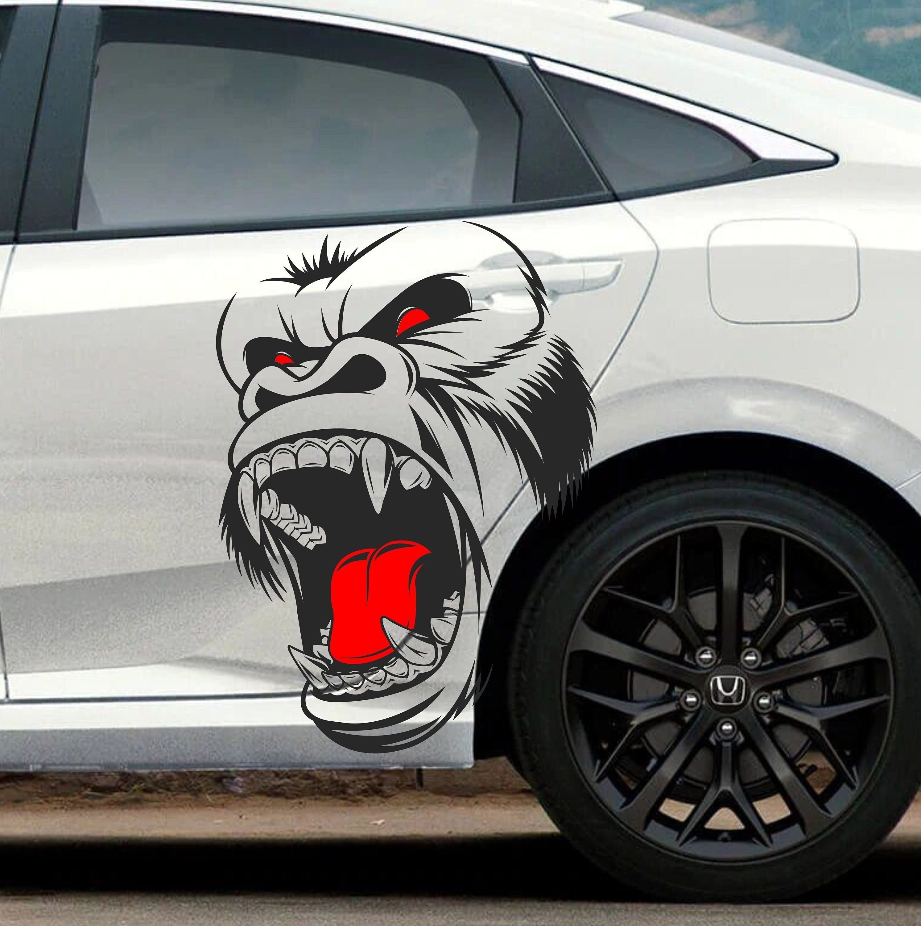 Gorilla King Kong Design Car Stickers Tuning SUV Automotive