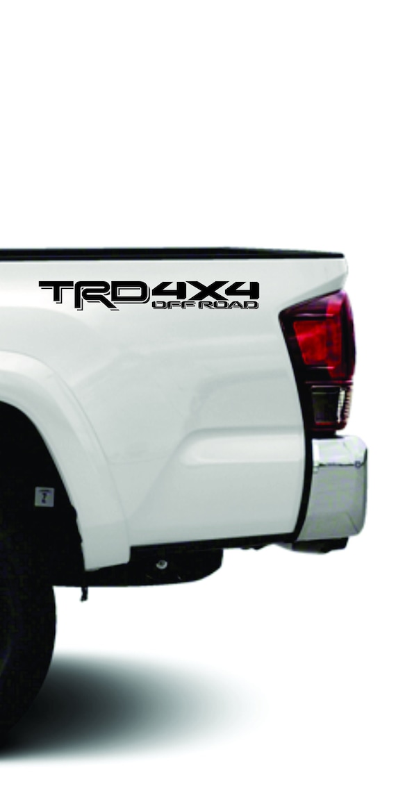 Toyota Tacoma SR5 Tailgate Decal Kit | Silver Vinyl Lettering/Graphic Set