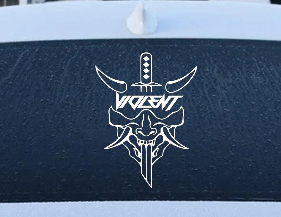 Violent JDM Decals Windshield Decal, Windows Decal Car Sticker Car