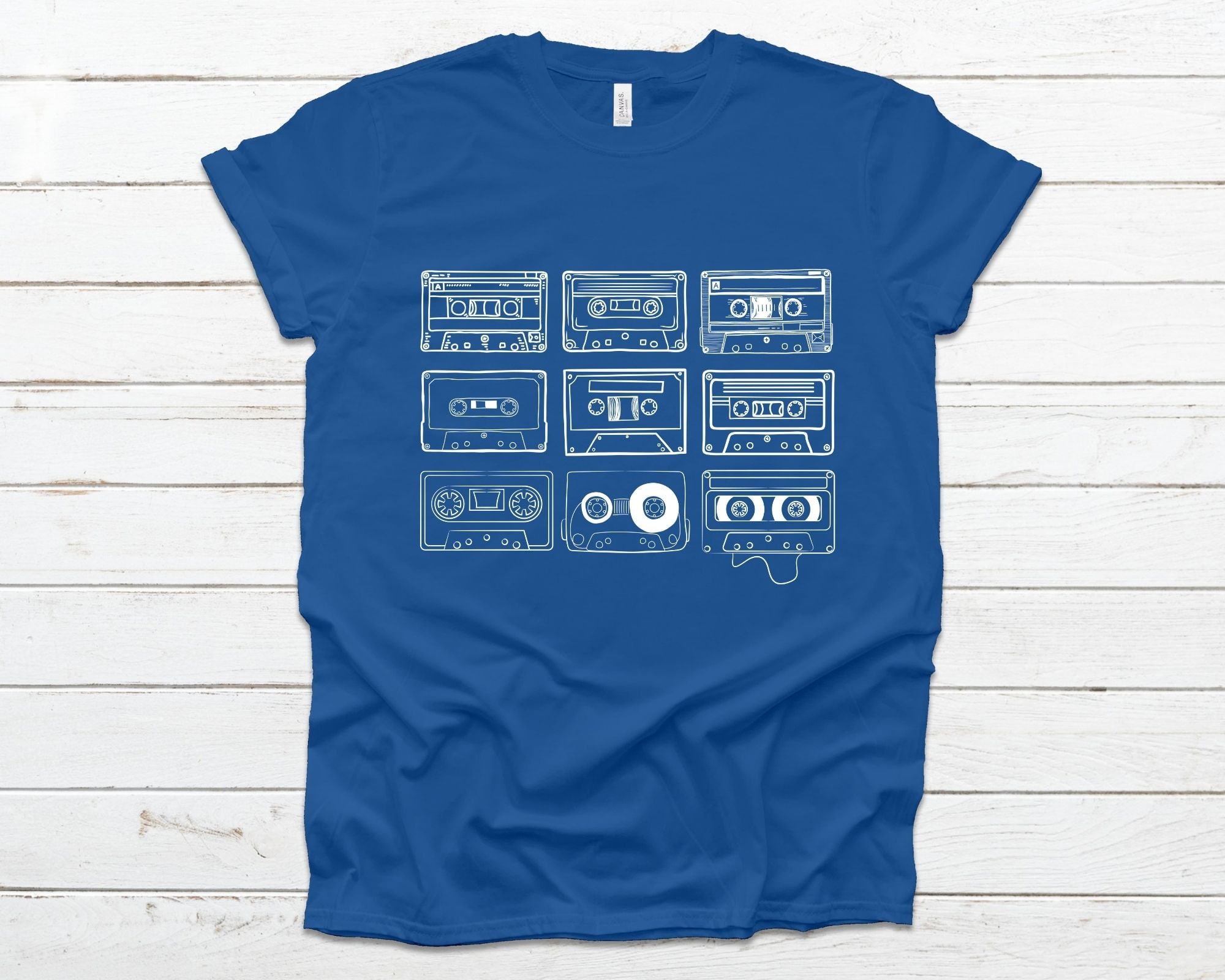 Tシャツ・カットソー 1993studio Vintage Cassette Tape T-Shirt_Vintage Blue il_340x270.3451300114_k9y2.jpg