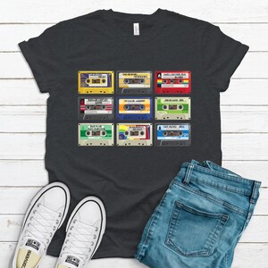 Camiseta mix tape, Camiseta mix tape personalizada, Camiseta mix tape personalizada