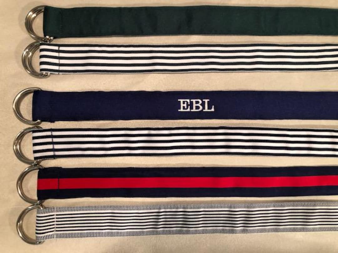 Men's Monogrammed Ribbon Belts - Etsy