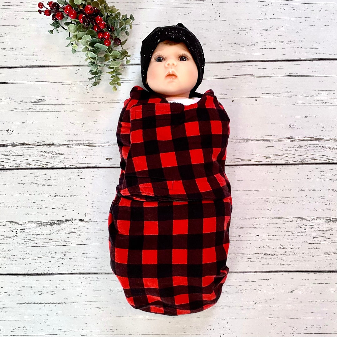Buffalo Plaid Baby Shower Christmas Newborn Gift Buffalo Etsy