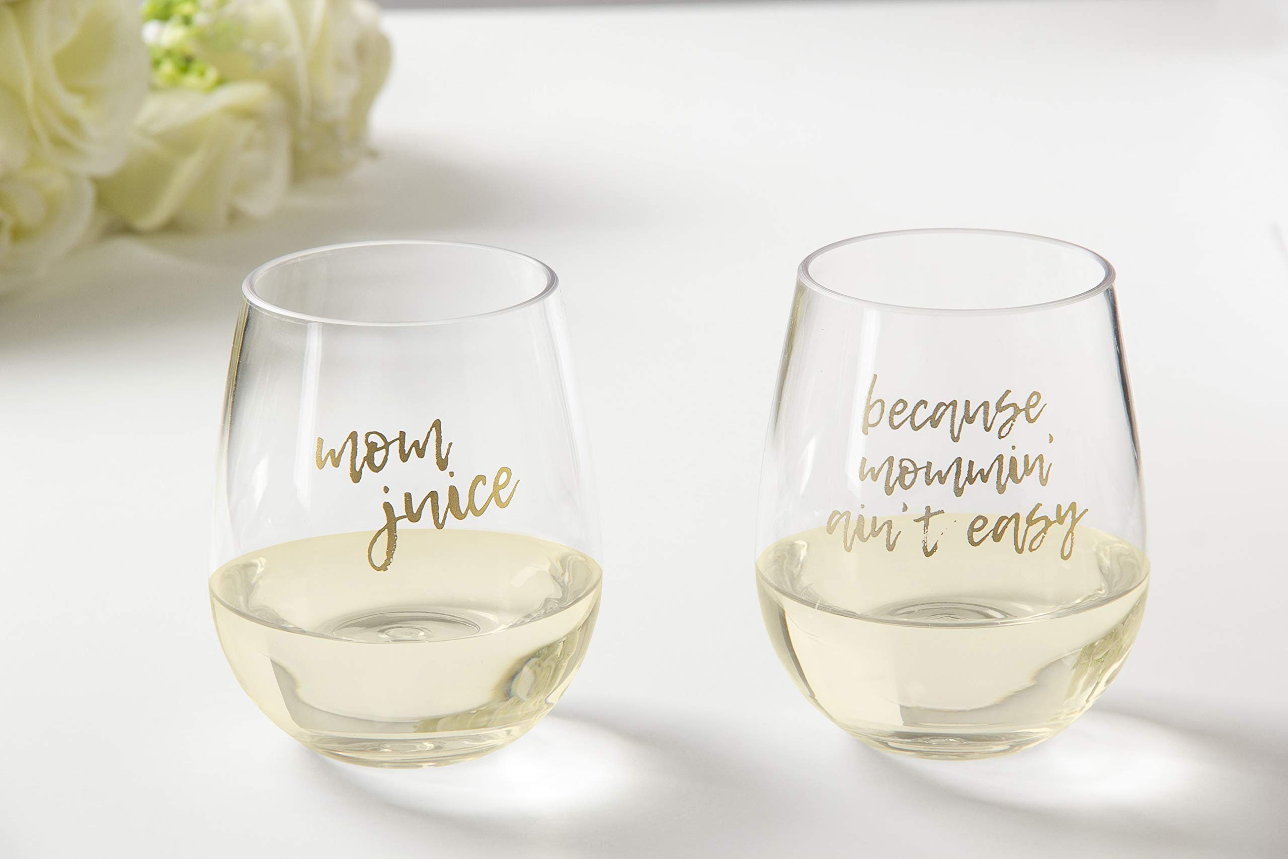 2 Mom Wine Glasses Mother's Day Gift Mom Juice Etsy UK