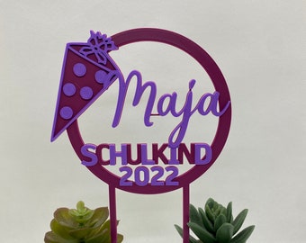 Cake topper school enrollment 2023 personalized school start school bag wrapping decoration school child 3D printing school enrollment gift