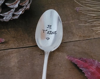 Engraved spoon I love you