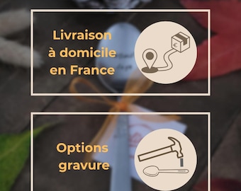 Supplément à ajouter à votre commande - Option livraison à domicile - Ajout de gravure supplémentaire – article à ajouter au panier
