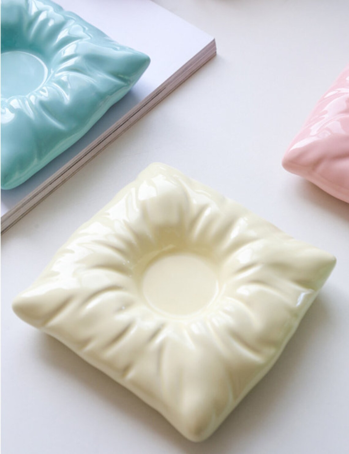 Ceramic Pillow Mug Colorful Cushiony Mugs Designer Pillow Etsy