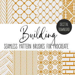 Procreate Building Patterns | Seamless pattern brushes for Procreate