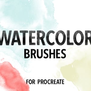 Procreate Watercolor | beautiful watercolor brushes for Procreate