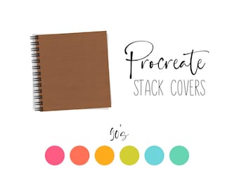 Procreate Stack Covers 90&#39;s | Procreate Organization | Get organized in Procreate