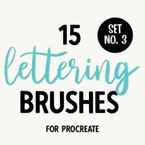 15 lettering brushes for procreate | SET NO.3