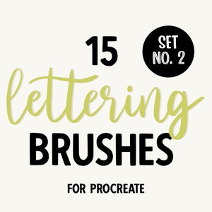 15 lettering brushes for procreate | SET NO.2