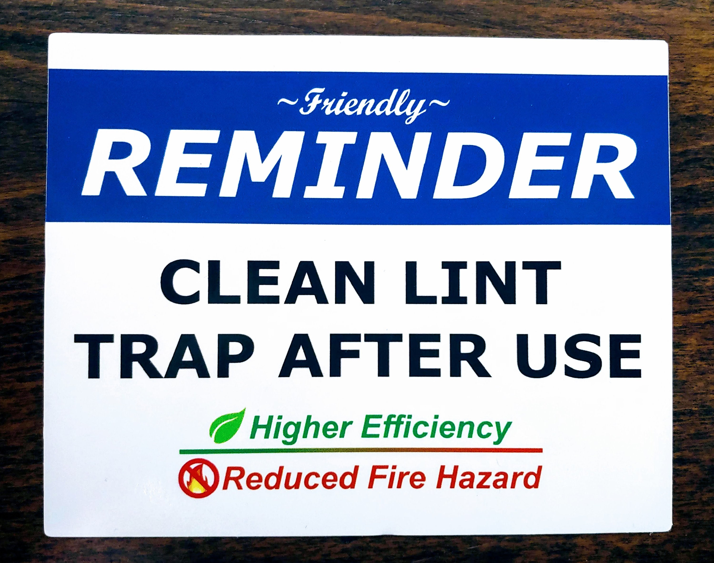 Dryer Sticker Clean Lint Trap After Use Friendly Reminder Etsy