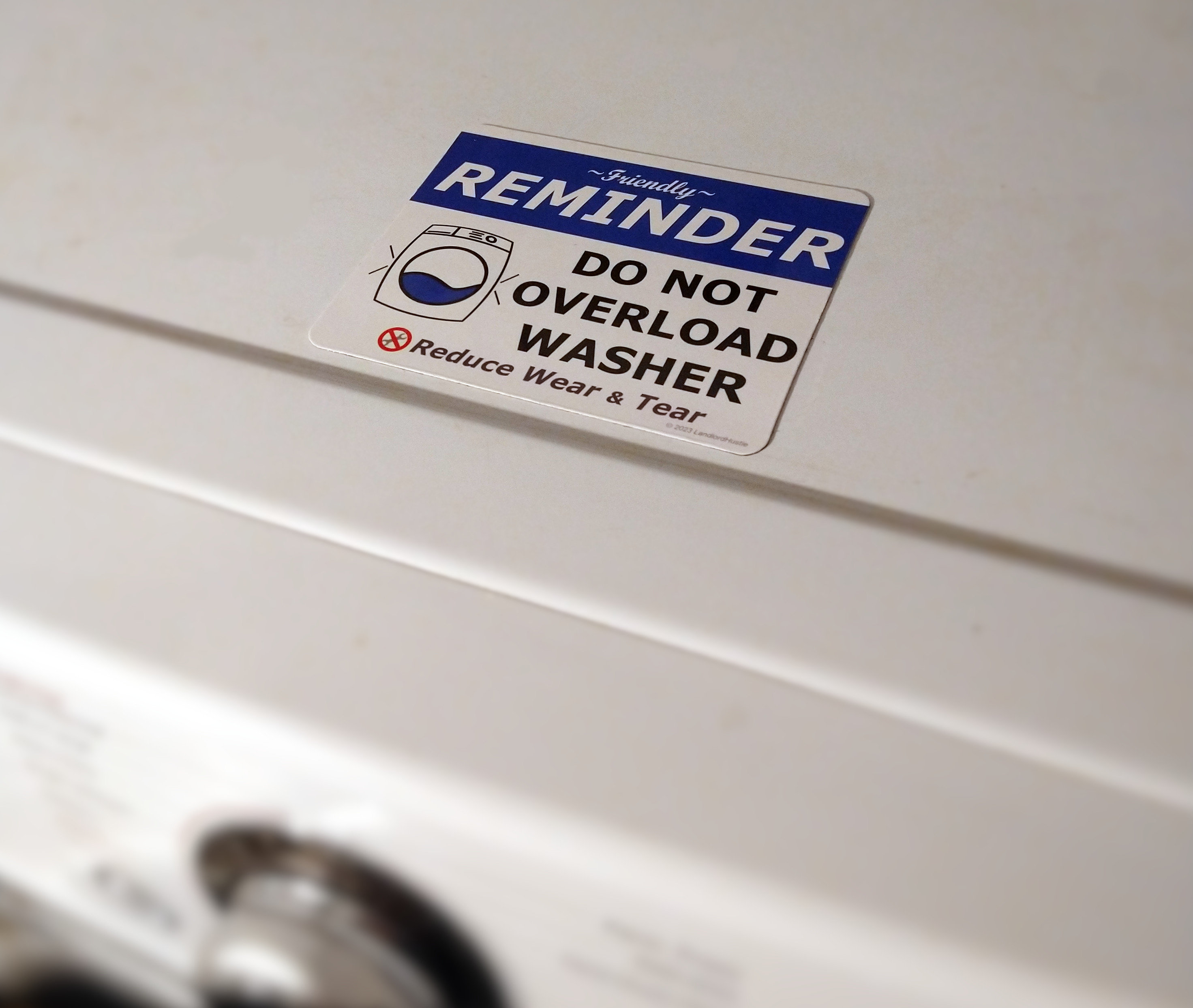 Washing Machine Do Not Overload Washer Friendly Etsy Canada